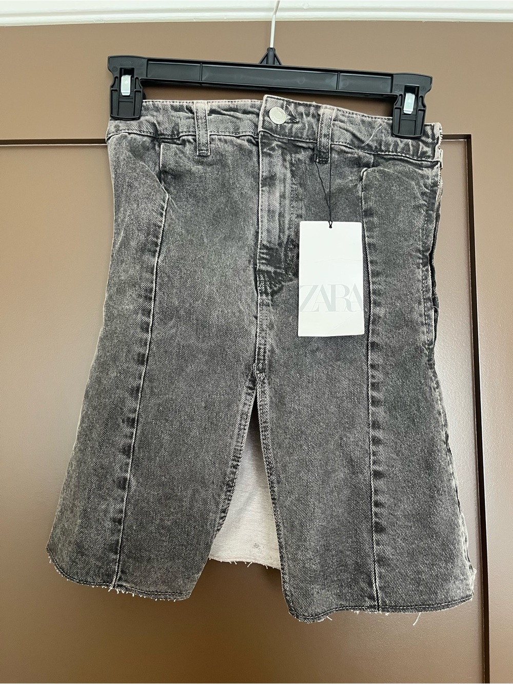 Strapless Denim Zara Zip-up Top